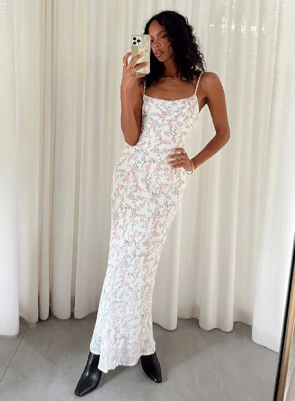 Fairholm Maxi Dress White / Floral