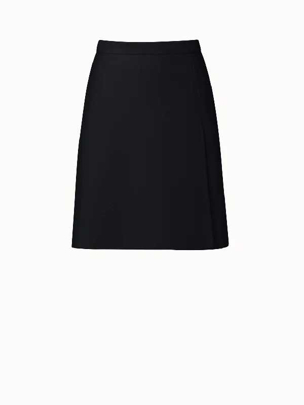 Wool Double-Face Short Skirt