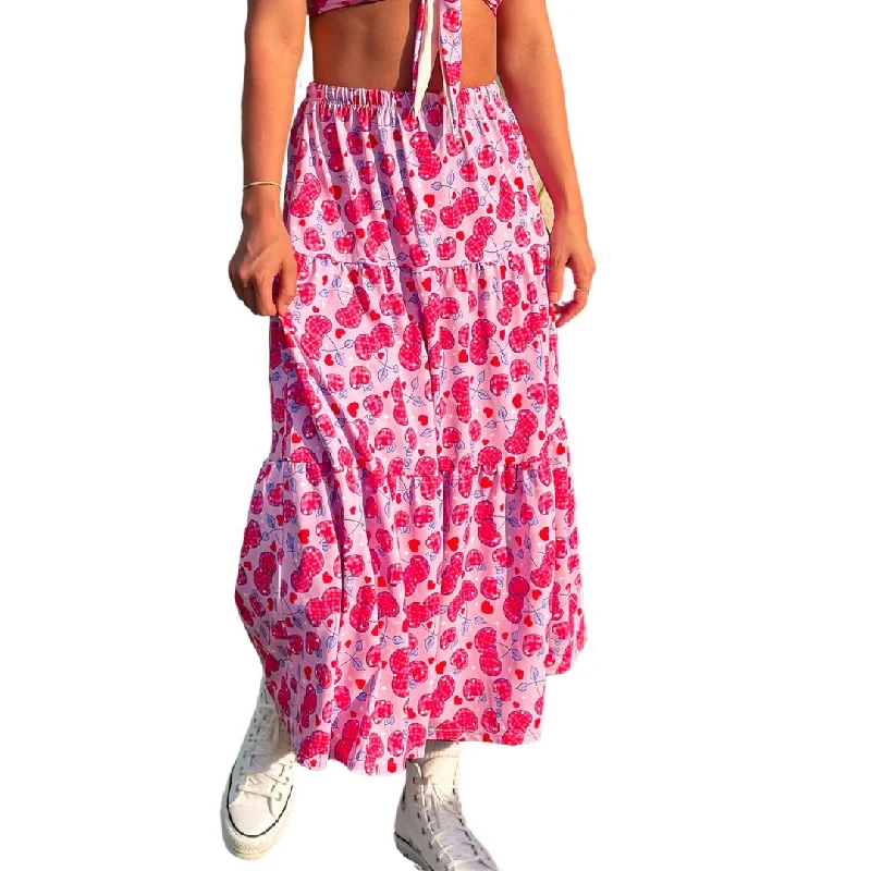 Cherry Bomb Maxi Skirt