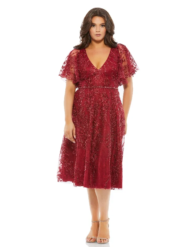 Mac Duggal 67904 Fabulouss Short Plus Size Cocktail Dress Sale