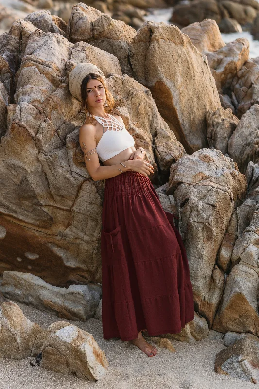 Maxi Skirt Keela Red