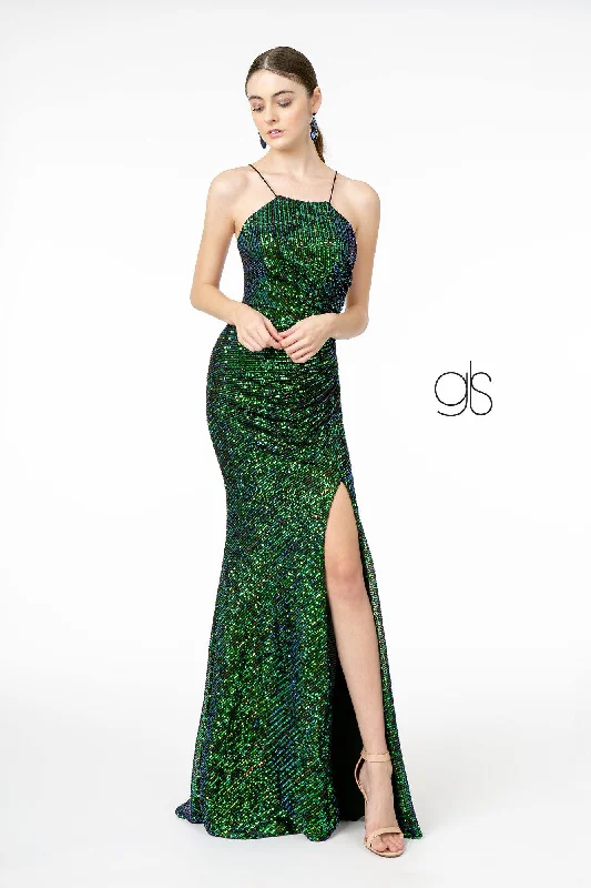 Sequin Formal Long Prom Dress Evening Gown