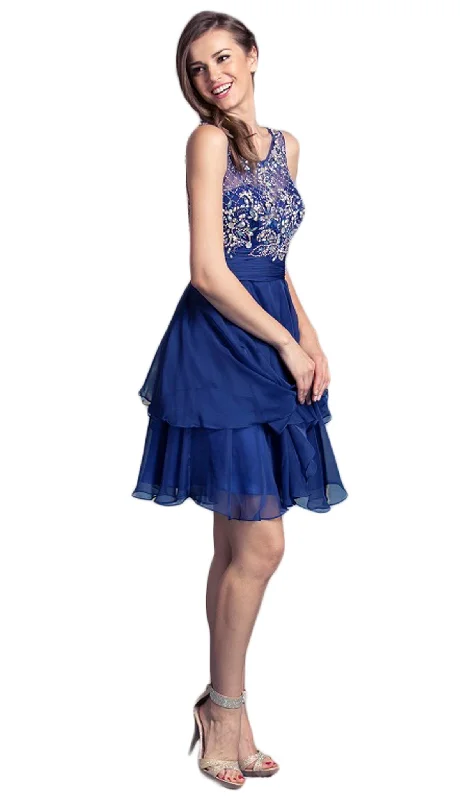 Aspeed Design - Dazzling Tiered A-line Homecoming Dress