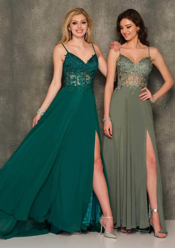 Dave & Johnny A10364 - Corset Style Sleeveless Prom Dress