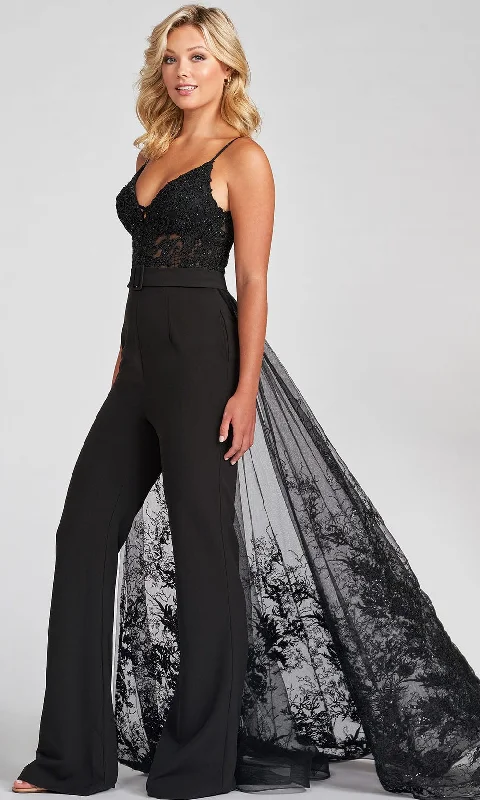 Ellie Wilde EW122024 - Detachable Train Jumpsuit Formal Dress