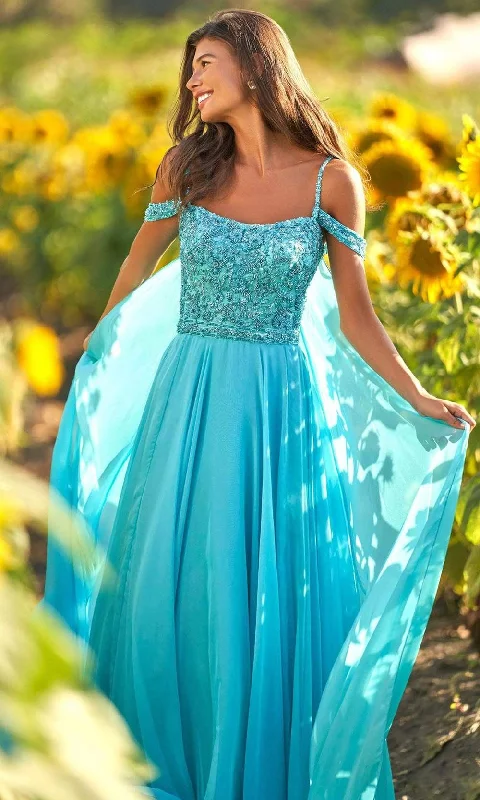 Sherri Hill - 54905 Draped Off Shoulder Dress