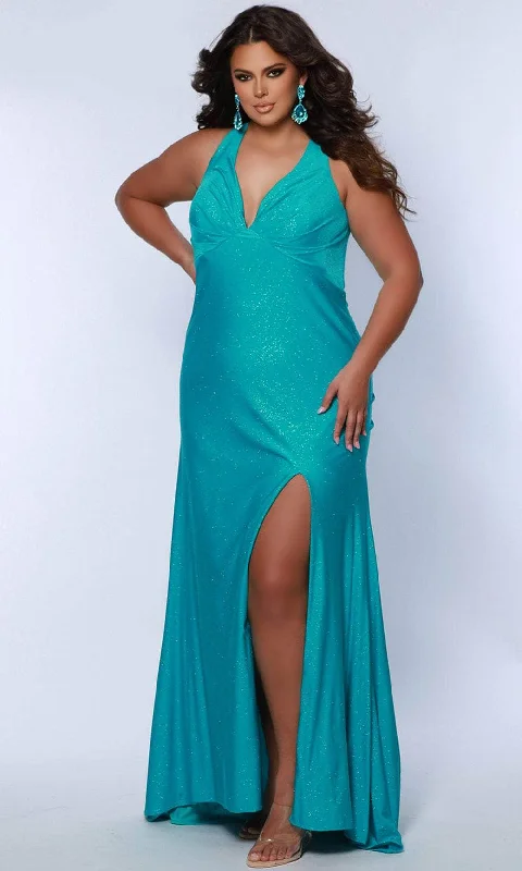 Sydney's Closet SC7369 - Ruched Bodice Sleeveless Prom Dress