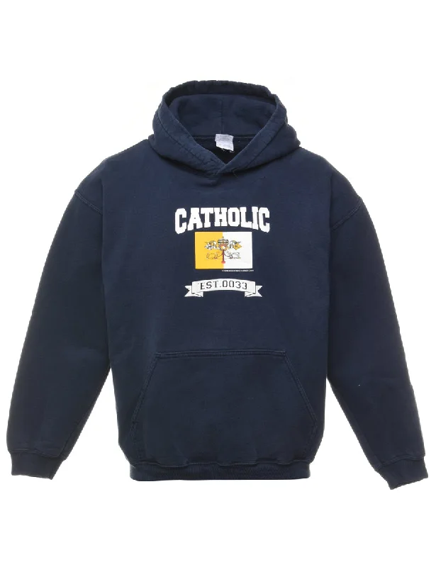 Catholic Printed Hoodie - M