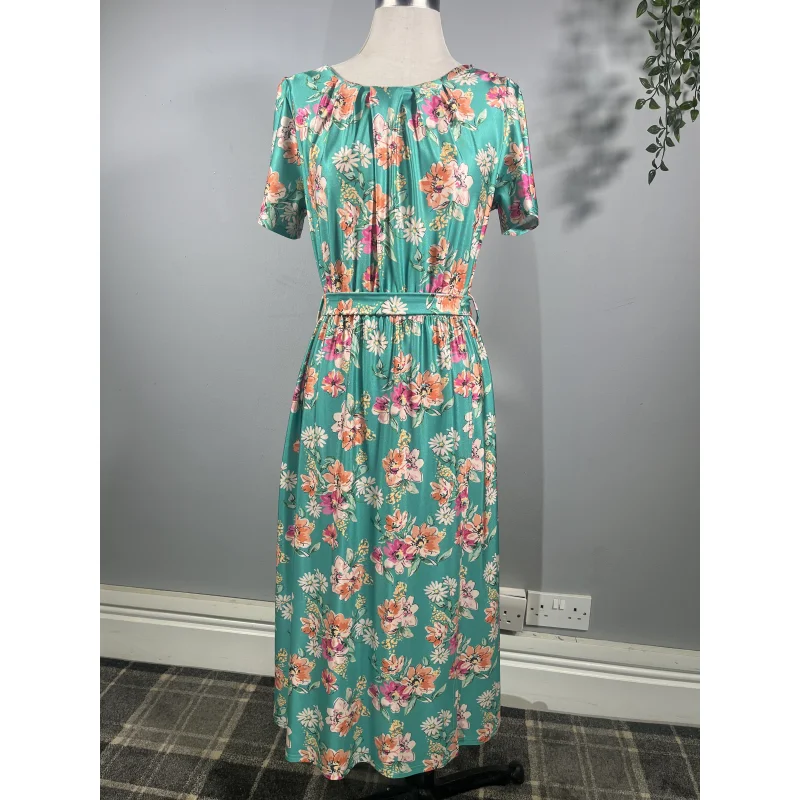 Daphne Dress - Turquoise Floral (10)