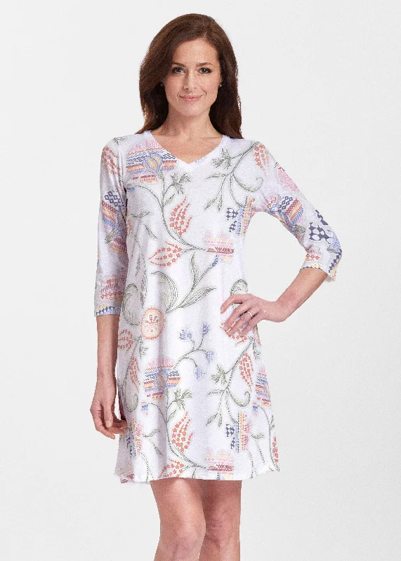 Patterns at Play (7806) ~ Classic V-neck Swing Dress