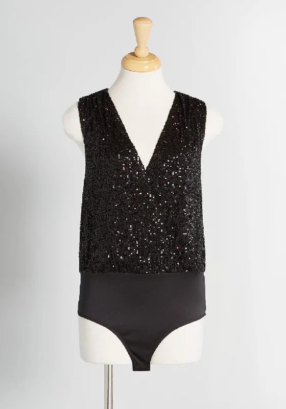 Sequins Are Forever Wrap Bodysuit