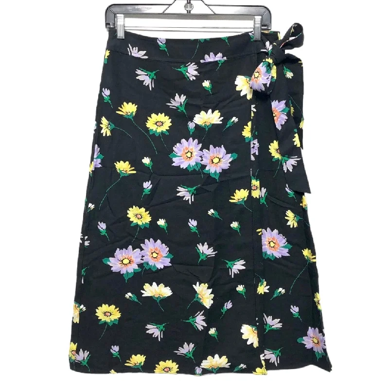 Skirt Midi By Loft In Floral Print, Size: 4