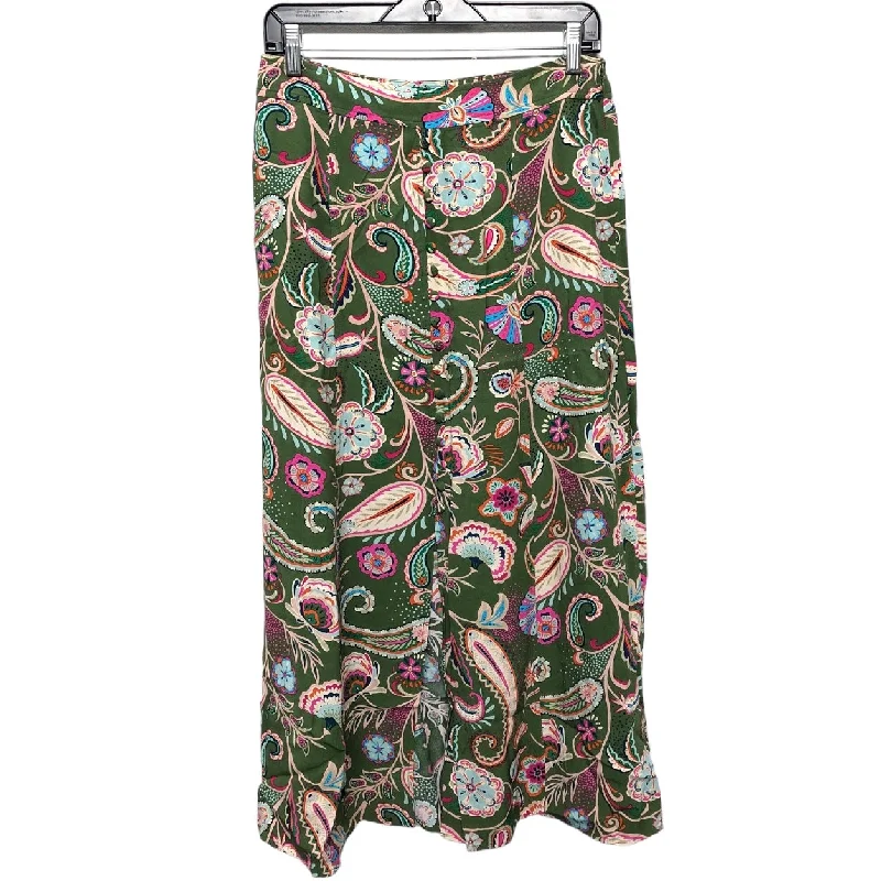 Skirt Midi By Loft In Green, Size: 4