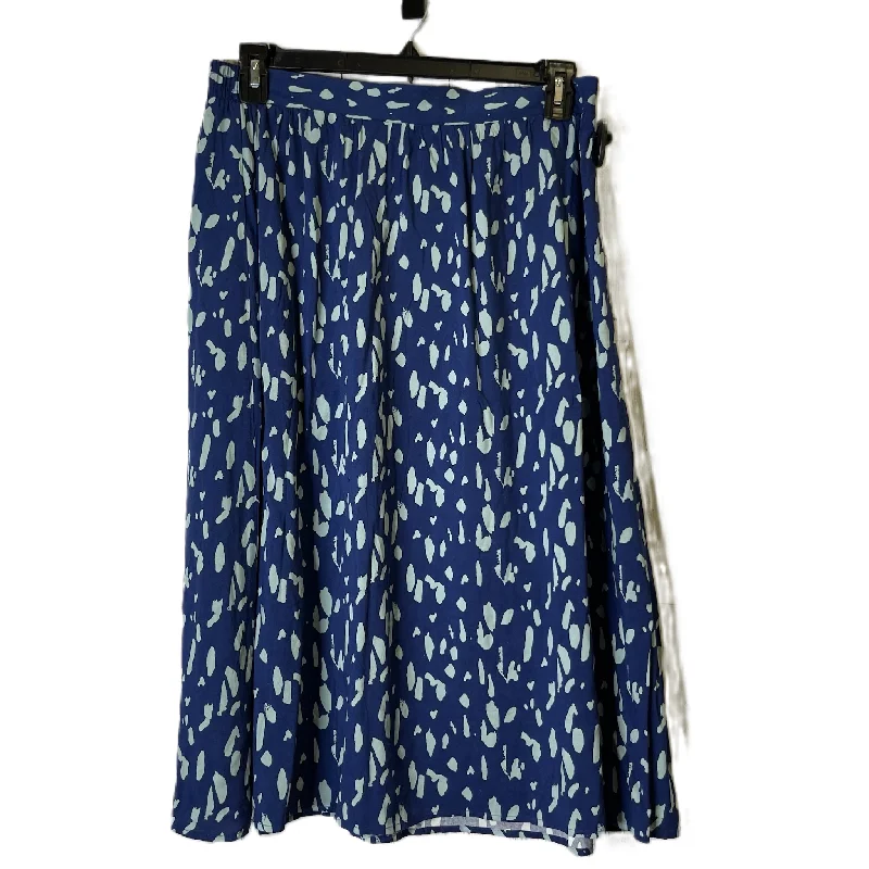 Skirt Midi By Nine West In Blue, Size: L