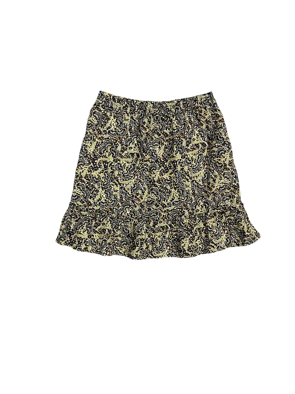 Skirt Midi By Rachel Zoe In Green & Yellow, Size: Xs