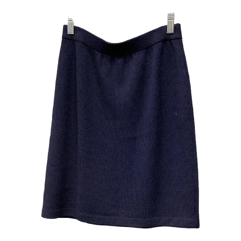 Skirt Midi By St John Knits In Navy, Size: 4